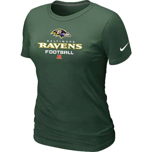 Nike Baltimore Ravens Women's Critical Victory NFL T-Shirt - Dark Green